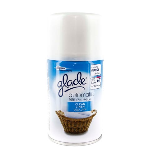 Glade Automatic Spray Refill Clean Linen 175ml - Available at Alosra Online Supermarket
