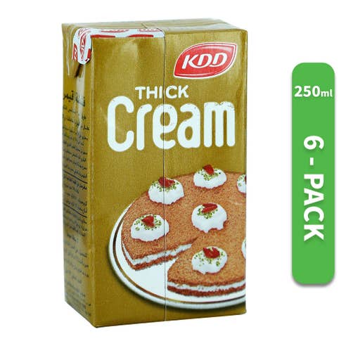 KDD Thick Cream 250ml [Pack of 6] - Available at Alosra Online Supermarket