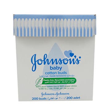 Johnson's Pure Baby Cotton Buds 200's - Available at Alosra Online Supermarket