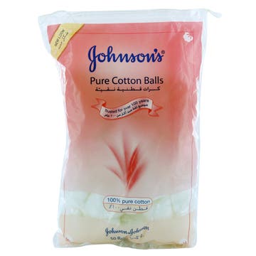 Johnson's Pure Cotton Balls 50's - Available at Alosra Online Supermarket