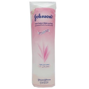 Johnson's Pure Cotton Make-up Cotton Pads 80's - Available at Alosra Online Supermarket