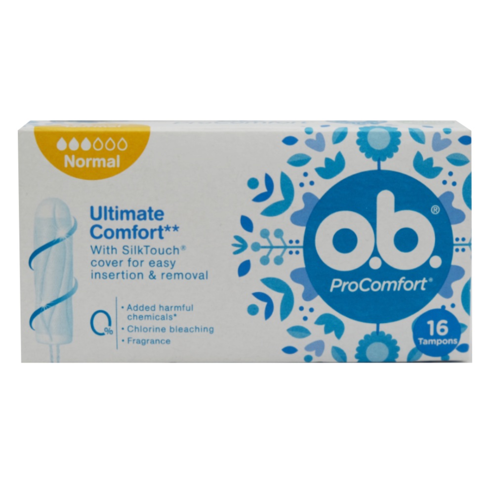 O.B. Pro Comfort Normal Tampons 16's - Available at Alosra Online Supermarket