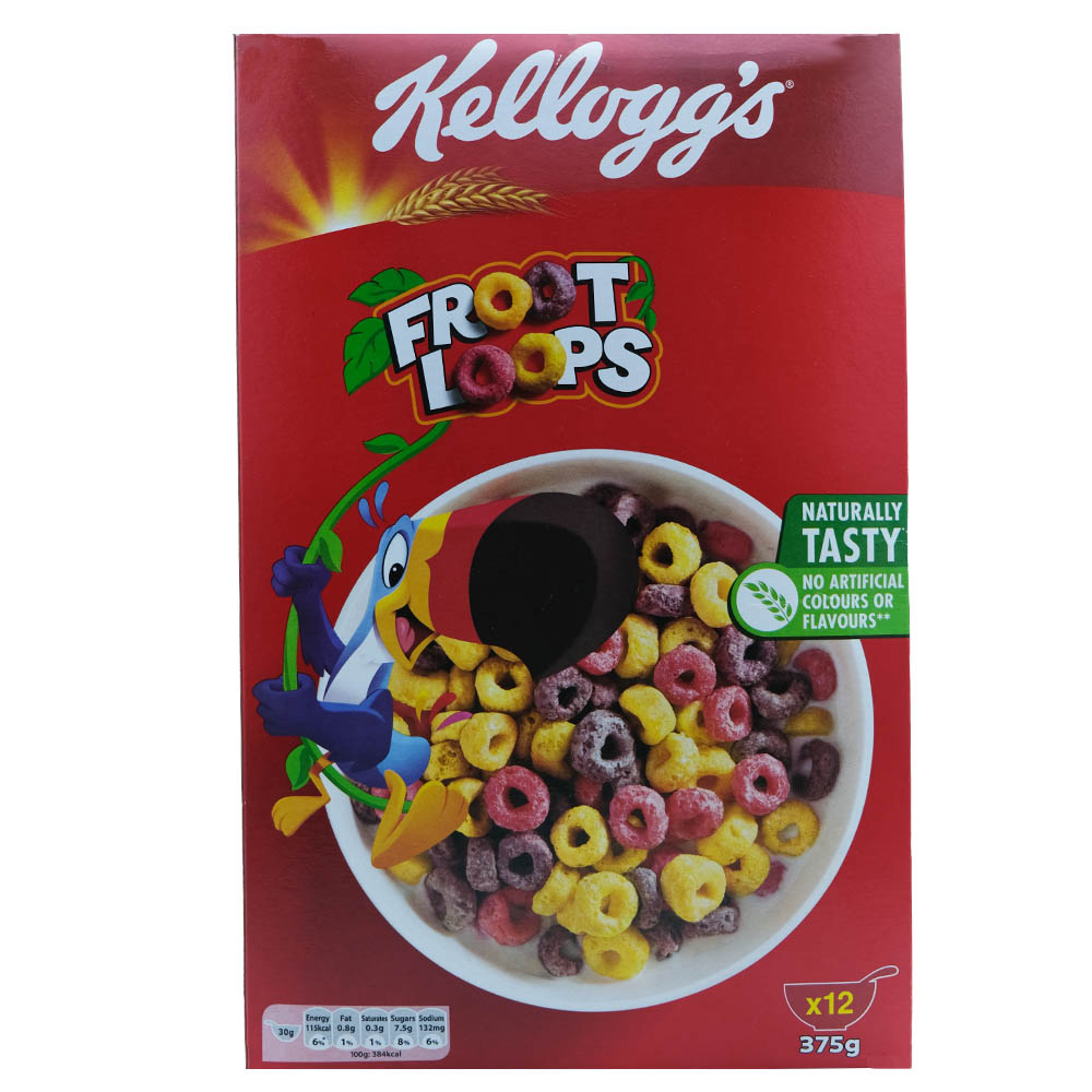 Kellogg's Froot Loops 375g - Available at Alosra Online Supermarket