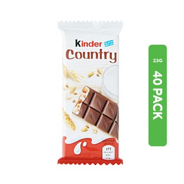 Kinder Country 4 Cereals Chocolate Bar 40x23g