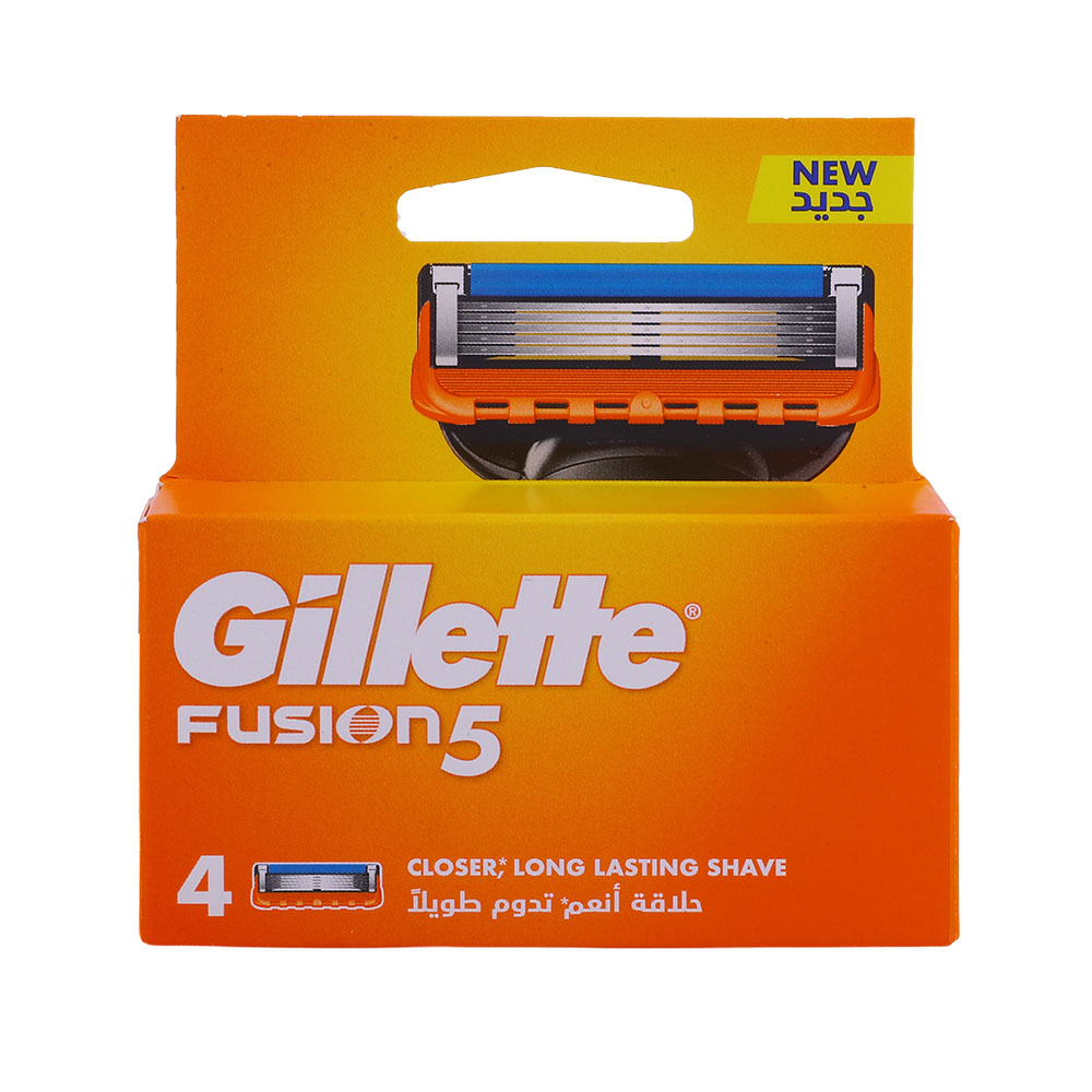 Gillette Fusion Blade Cartridges 4's - Available at Alosra Online Supermarket