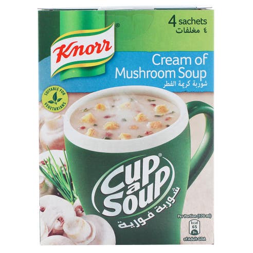 Knorr Cream Of Mushroom Soup 4x20g [4 Pack] - Available at Alosra Online Supermarket