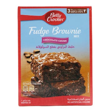 Betty Crocker Chocolate Chunk Supreme Brownie Mix 500g - Available at Alosra Online Supermarket