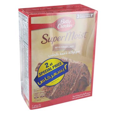 Betty Crocker Milk Chocolate Cake Mix 2x500g [Special Offer] - Available at Alosra Online Supermarket