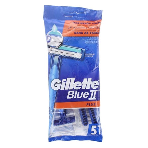 Gillette Blue Plus Razors 5s - Available at Alosra Online Supermarket