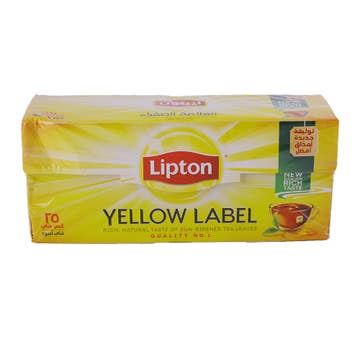 Lipton Yellow Label 25's Tea Bags - Available at Alosra Online Supermarket