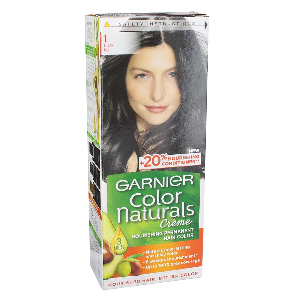 Garnier Color Naturals Cream Black 1 Hair Colour - Available at Alosra Online Supermarket