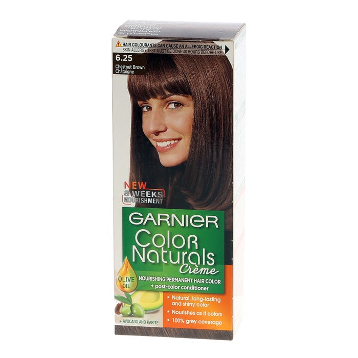 Garnier Chestnut Brown Color Naturals Cream Hair Colour 6.25 - Available at Alosra Online Supermarket