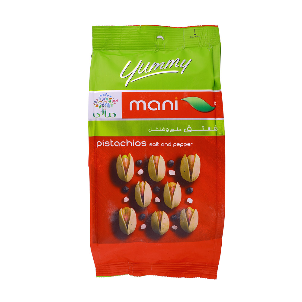 Mani Salt & Black Pepper Pistachio Snack 175g