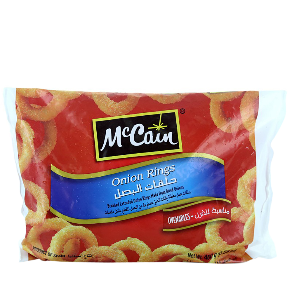 McCain Onion Rings 400g - Available at Alosra Online Supermarket
