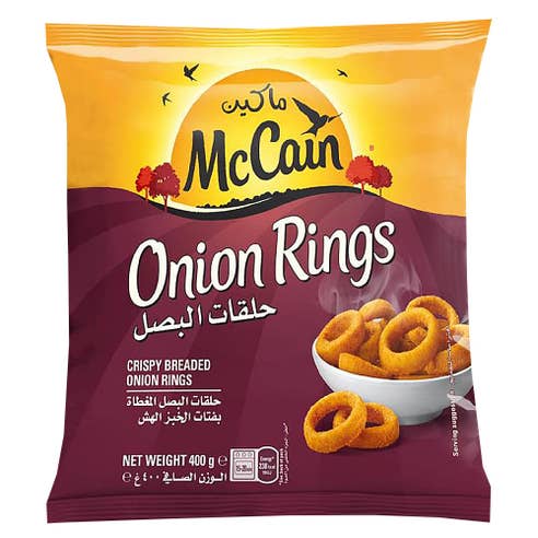 McCain Onion Rings 400g - Available at Alosra Online Supermarket