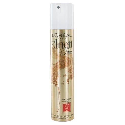 L'Oreal Elnett Satin Normal Hold Hair Spray 200ml - Available at Alosra Online Supermarket