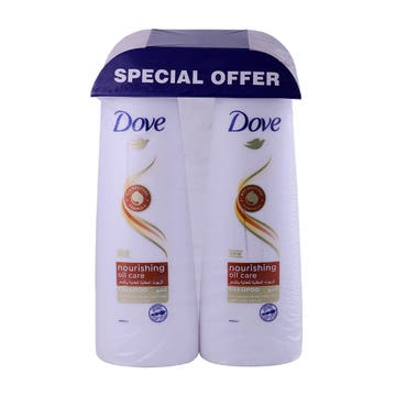 Dove Nourishing Oil Care Shampoo 2x400ml [Special Offer] 