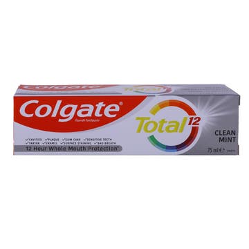 Colgate Total 12 Clean Mint Toothpaste 75ml - Available at Alosra Online Supermarket
