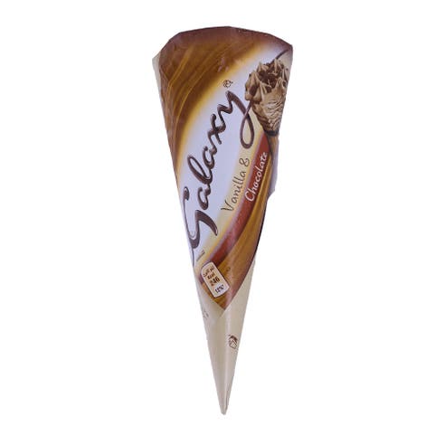 Galaxy Vanilla & Chocolate Ice Cream Cone 76g - Available at Alosra Online Supermarket