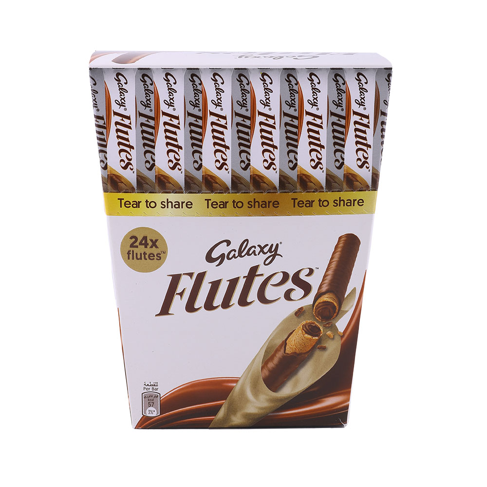 Galaxy Flutes Chocolate 24x11.3g - Available at Alosra Online Supermarket