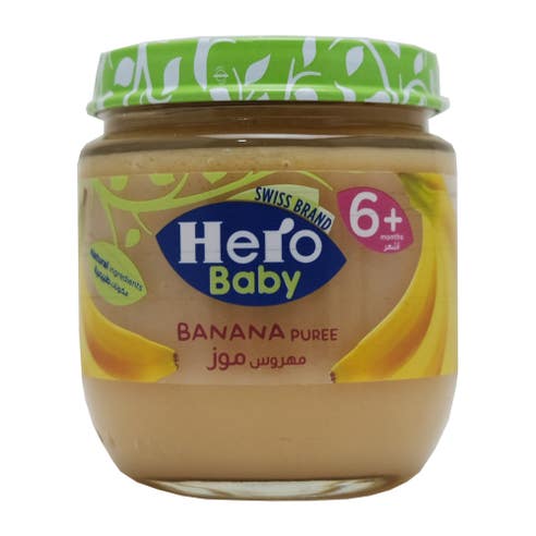 Hero Banana Puree Baby Food 130g - Available at Alosra Online Supermarket