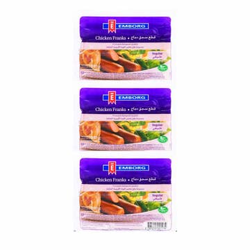 Emborg Chicken Franks 3x340g [Special Offer] 