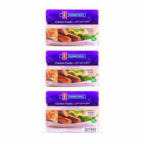 Emborg Chicken Franks 3x340g [Special Offer] 