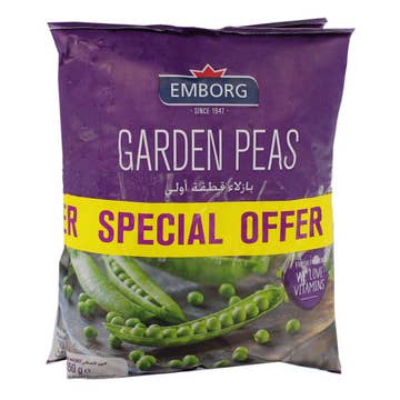 Emborg Frozen Garden Peas 2x450g [Special Offer] - Available at Alosra Online Supermarket