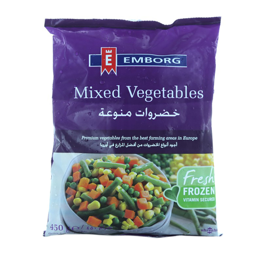 Emborg Mixed Vegetables 450g - Available at Alosra Online Supermarket
