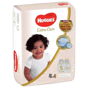 Huggies Junior Extra Care Diapers 2x34s [Special Offer] 