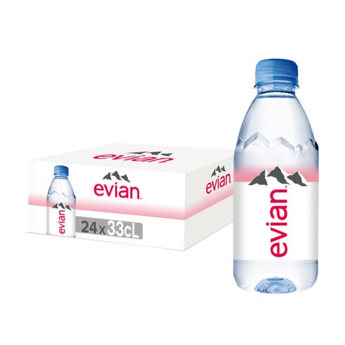 Evian Mineral Water 330ml [20+4 Free] - Available at Alosra Online Supermarket