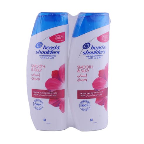 Head & Shoulders Smooth & Silky Shampoo 2x400ml [Special Offer] 