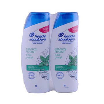 Head & Shoulders Menthol Refresh Shampoo 2x400ml [Special Offer] 