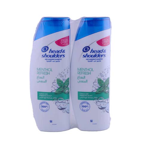 Head & Shoulders Menthol Refresh Shampoo 2x400ml [Special Offer] 
