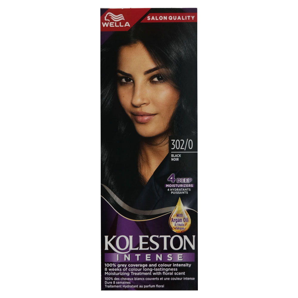 Wella Koleston Intense Black Noir Hair Color 302/0 50ml - Available at Alosra Online Supermarket