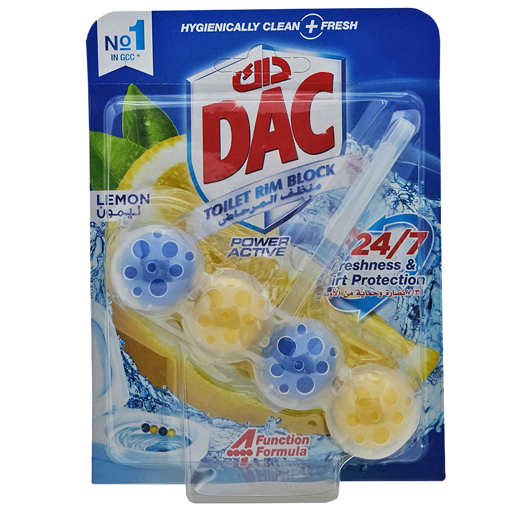 Dac Toilet Cleaner Power Active Lemon 51g - Available at Alosra Online Supermarket