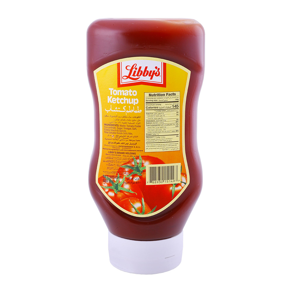 Libby's Tomato Ketchup 580g back image
