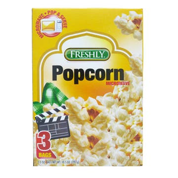 Freshly Movie Theatre Microwave Popcorn [3 Pack] 297g - Available at Alosra Online Supermarket