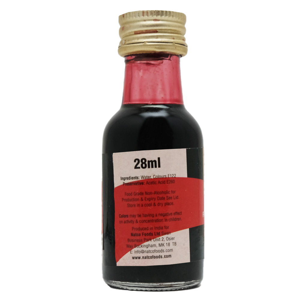 Natco Red Food Colouring 28ml back image