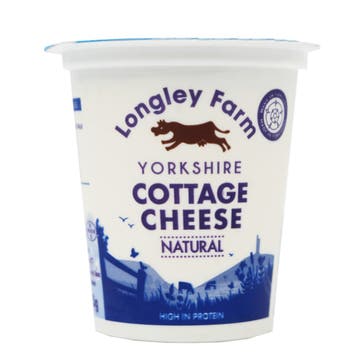 Longley Farm Natural Plain Cottage Cheese 125g - Available at Alosra Online Supermarket