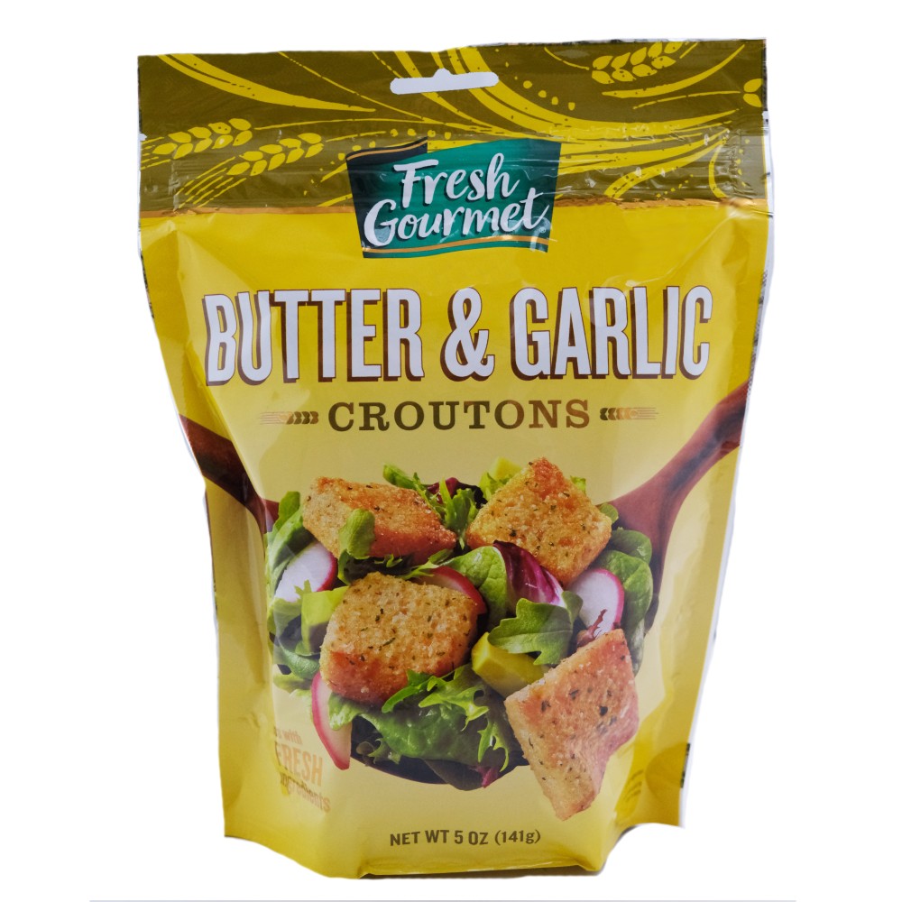 Fiber Gourmet Croutons Butter Garlic 142g