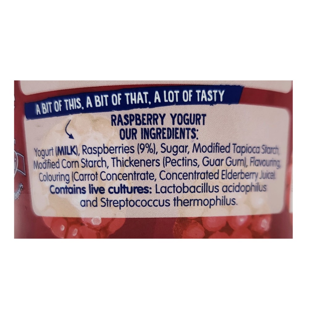 Onken Raspberry Biopot Yogurt 450g back image