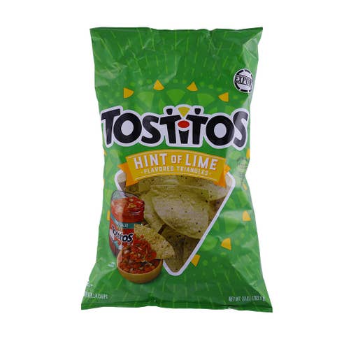 Tostitos Hint of Lime Tortilla Chips 283.5g - Available at Alosra Online Supermarket