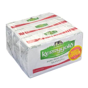 Kerrygold Pure Irish Butter Unsalted 3x200g [Special Price] - Available at Alosra Online Supermarket