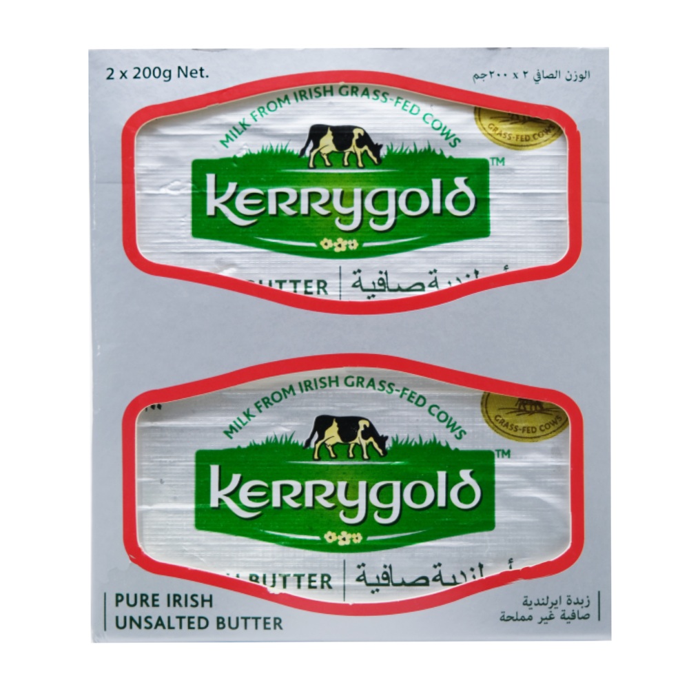 Kerrygold Pure Irish Butter Unsalted 400g - Available at Alosra Online Supermarket