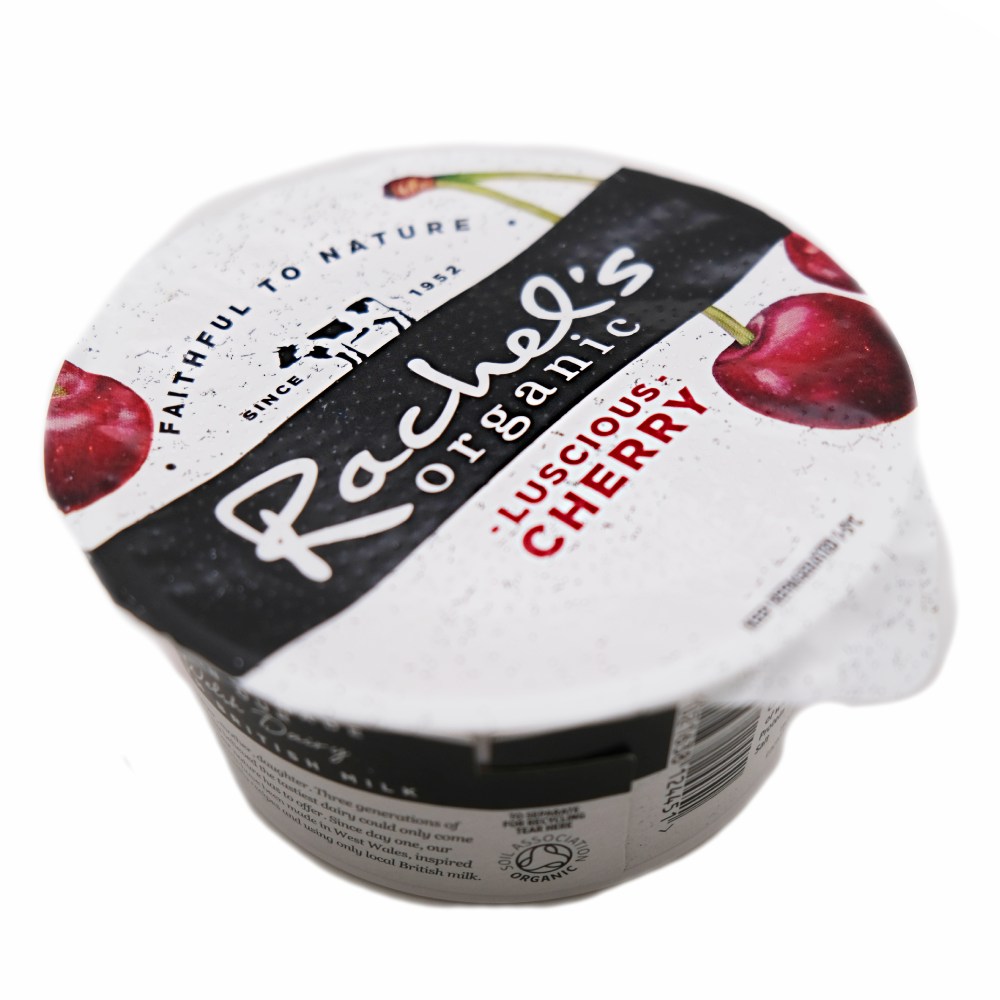Rachel's Organic Forbidden Fruits Cherry Yogurt 150g back image
