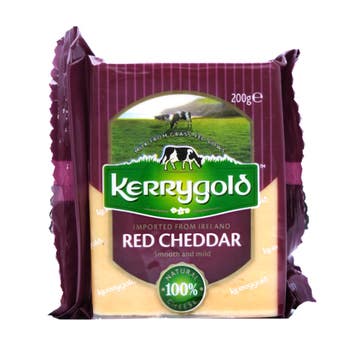 Kerrygold Red Cheddar Cheese Smooth & Mild 200g - Available at Alosra Online Supermarket