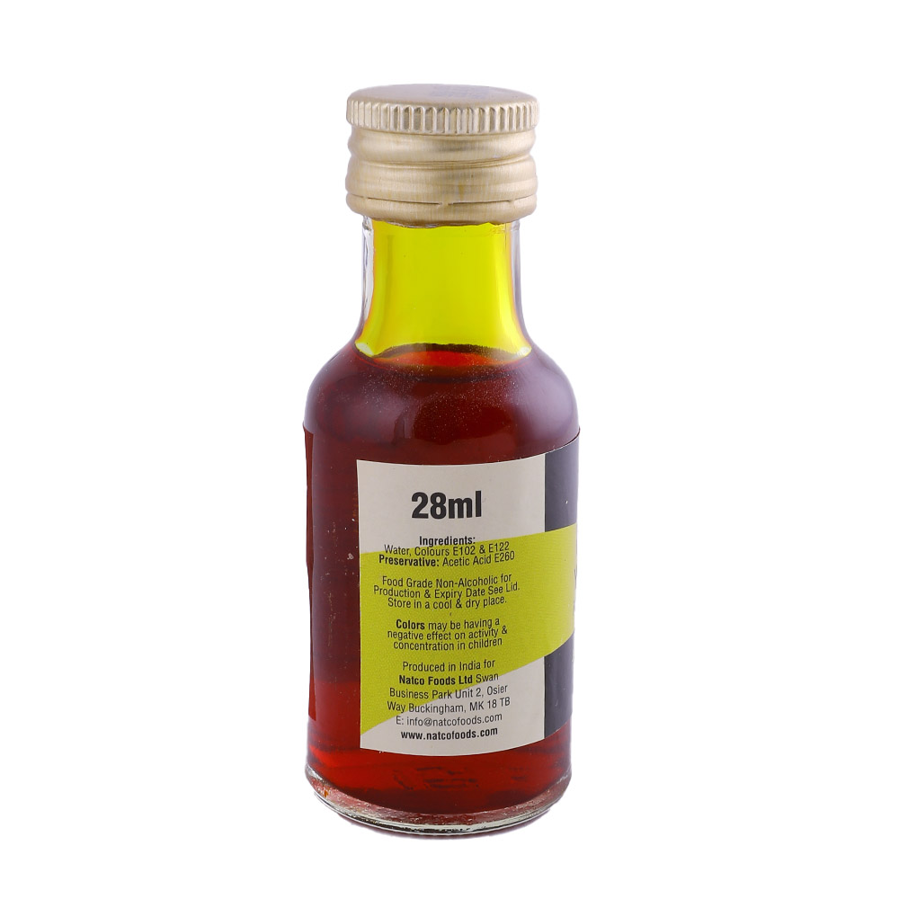 Natco Yellow Food Colouring 28ml back image