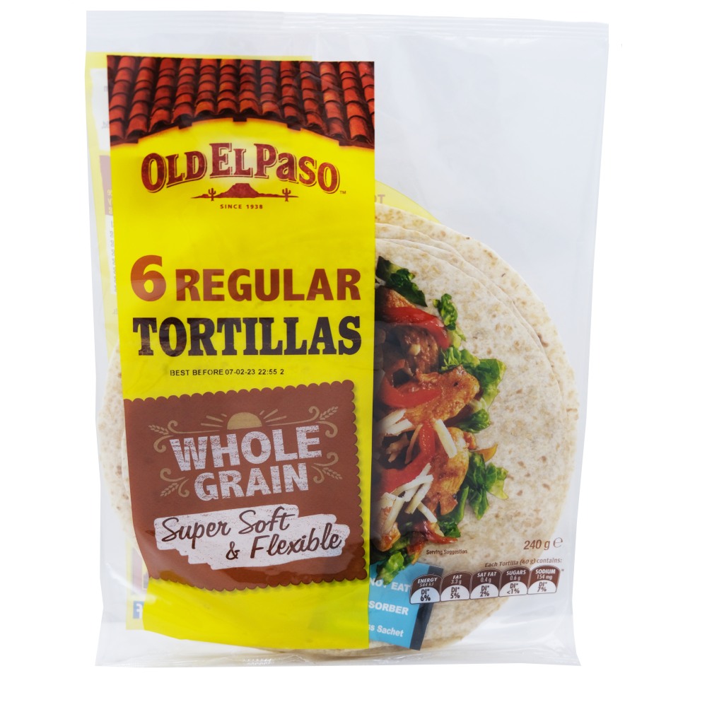 Old El Paso Tortillas Wholegrain 240g - Available at Alosra Online Supermarket