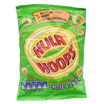 Hula Hoops Cheese & Onion Handy Pack Chips 34g - Available at Alosra Online Supermarket